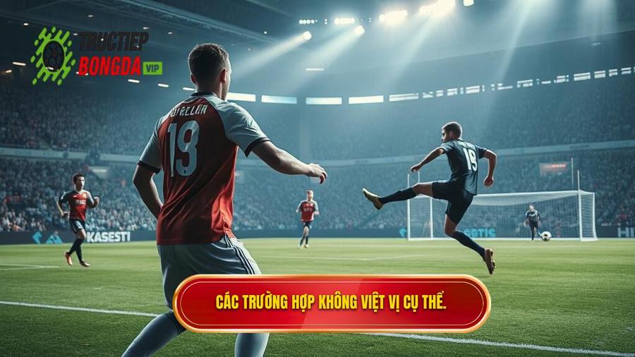 2. Các trường hợp không việt vị cụ thể.