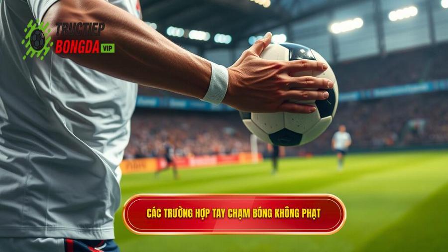 2. Các trường hợp tay chạm bóng không phạt