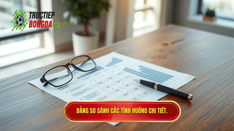 3. Bảng so sánh các tình huống chi tiết.